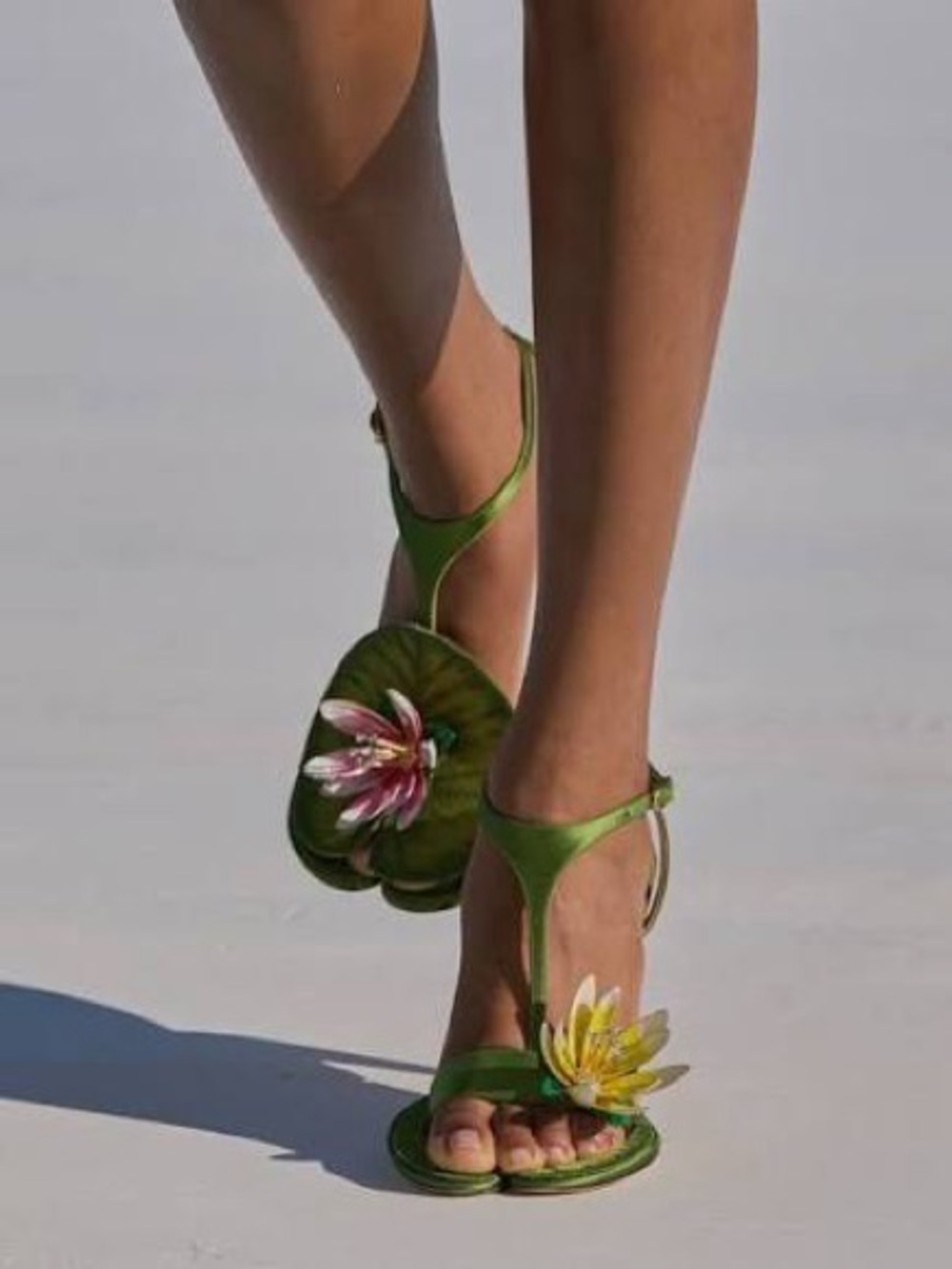 NWB Dior Nympheas Water Lily Sandal Heel sz36.5 - Picture 5 of 12